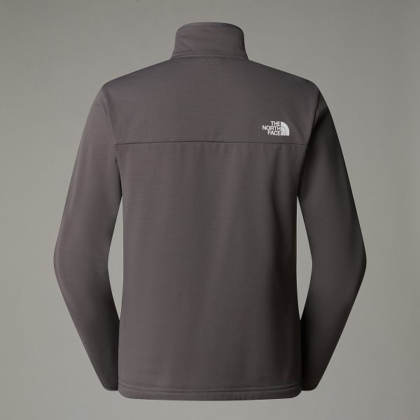 THE NORTH FACE - ג'קט פליס עם רוכסן מלא גברים  Cap Rock Full-Zip – TA8AZF0UZ – smoked-pearl – 1