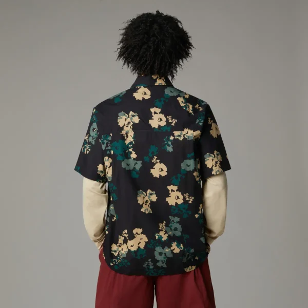 THE NORTH FACE - חולצת טי קצרה גברים HERITAGE – TA8B76644 – duck-green-tnf-flowers-simple-print – 2