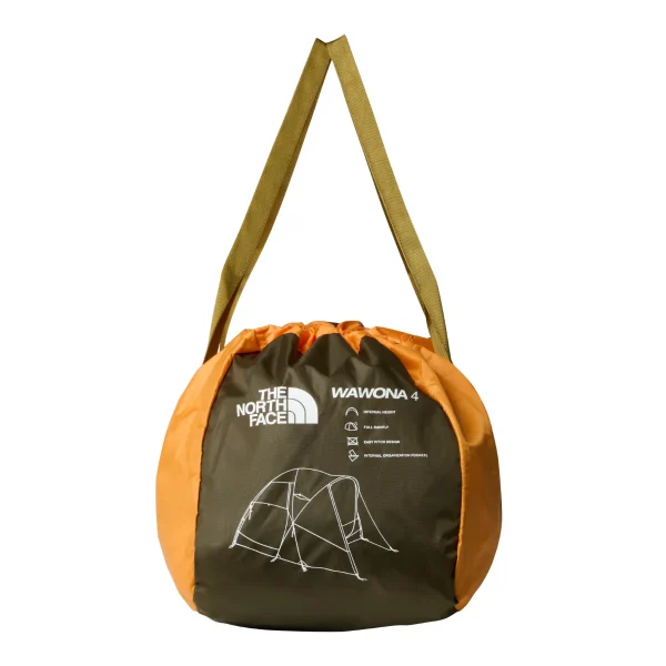 THE NORTH FACE - אוהל 4 אנשים WAWONA 4-PERSON – TA8BDUZ3U – light-exuberance-orange-timber-tan-new-taupe-green – 9