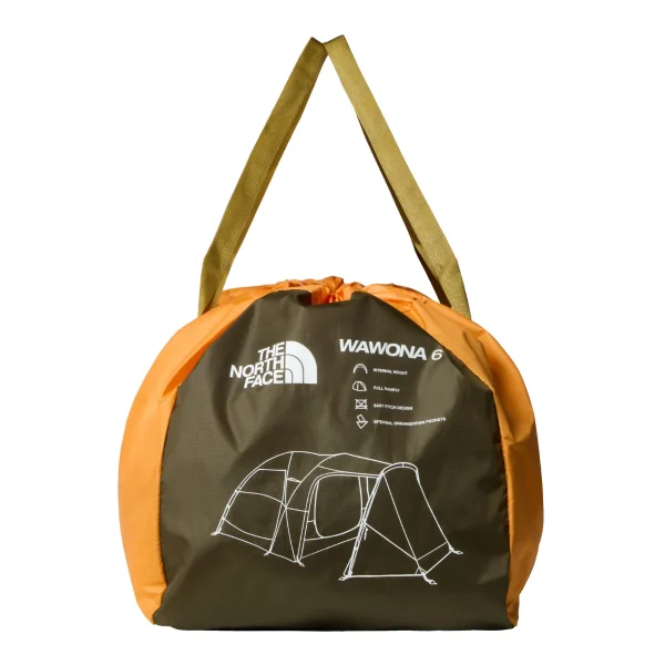 THE NORTH FACE - אוהל 6 אנשים WAWONA 6-PERSON – TA8BDVZ3U – light-exuberance-orange-timber-tan-new-taupe-green – 10