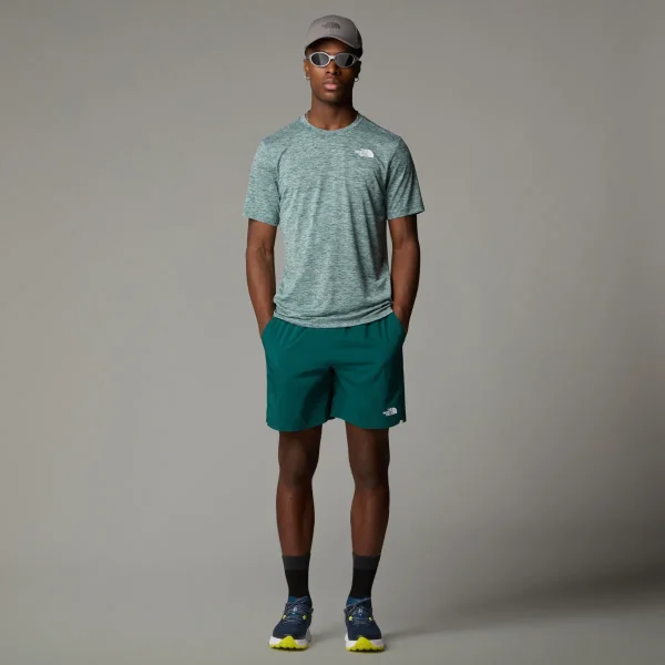 THE NORTH FACE - חולצת טי קצרה גברים 24/7 RAGER – TA8BEM16H – deep-nori-light-heather – 1