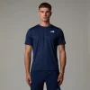 THE NORTH FACE - חולצת טי קצרה גברים 24/7 EMBOSSED – TA8BEP93X – summit-navy-tent-model-print – 1