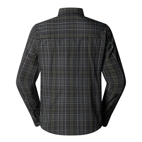 THE NORTH FACE - חולצת טיולים גברים SEQUOIA PLAID – TA8BGK97J – asphalt-grey-new-taupe-green-plaid – 5