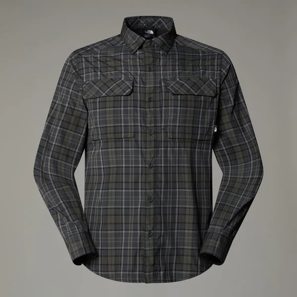 THE NORTH FACE - חולצת טיולים גברים SEQUOIA PLAID – TA8BGK97J – asphalt-grey-new-taupe-green-plaid – 4
