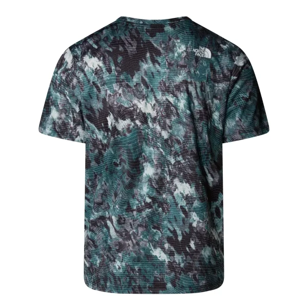 THE NORTH FACE - חולצת טי קצרה גברים 24/7 PRINTED T-SHIRT – TA8BQ965S – deep-nori-trail-grid-print – 1