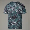 THE NORTH FACE - חולצת טי קצרה גברים 24/7 PRINTED T-SHIRT – TA8BQ965S – deep-nori-trail-grid-print – 1