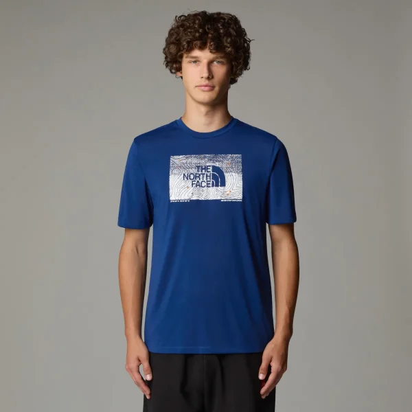 THE NORTH FACE - חולצת טי קצרה גברים FOUNDATION ABSTRACT GRAPHIC – TA8BQVD1R – estate-blue – 1