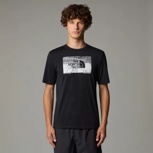 THE NORTH FACE - חולצת טי קצרה גברים FOUNDATION ABSTRACT GRAPHIC – TA8BQVJK3 – tnf-black – 1