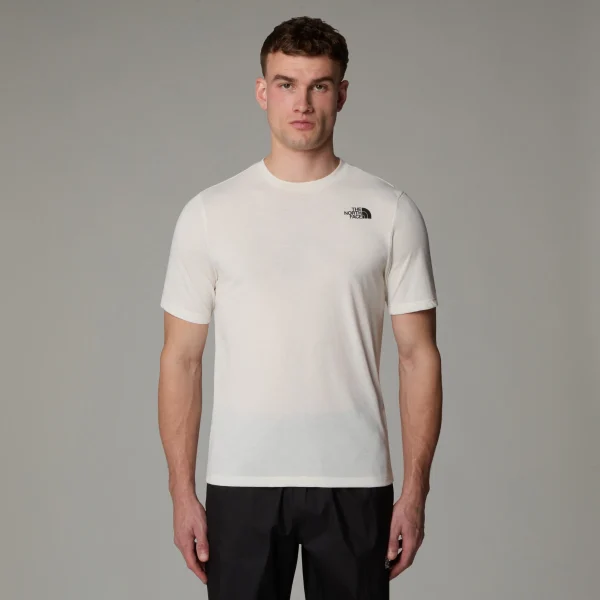 THE NORTH FACE - חולצת טי קצרה גברים FOUNDATION MOUNTAINS FACES – TA8BQWQLI – white-dune – 1