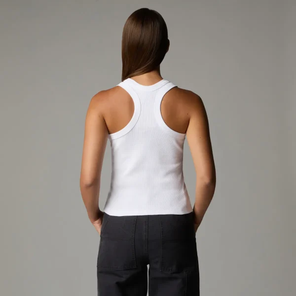 THE NORTH FACE - גופיית נשים SLIM RIB TANK TOP – TA8BVTFN4 – tnf-white – 2