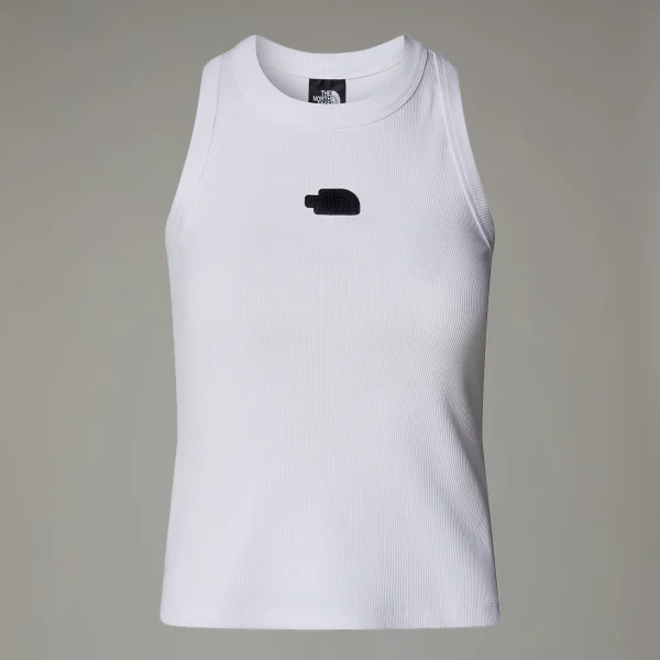 THE NORTH FACE - גופיית נשים SLIM RIB TANK TOP – TA8BVTFN4 – tnf-white – 3