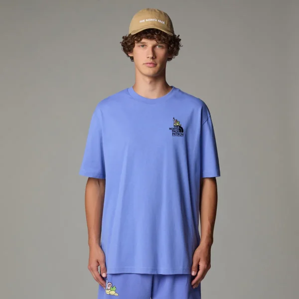 THE NORTH FACE - חולצת טי קצרה יוניסקס UNISEX CLEAN TRAILS OVERSIZED – TA8C2T0YI – virtual-blue – 1