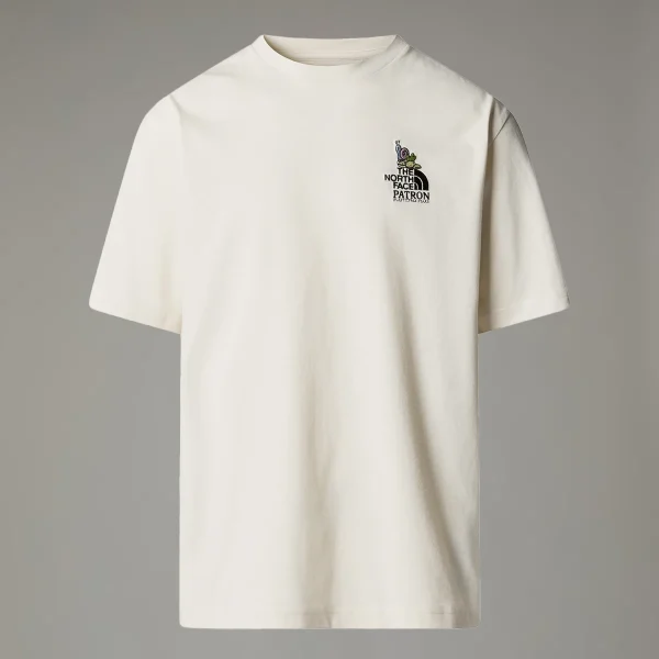 THE NORTH FACE - חולצת טי קצרה יוניסקס UNISEX CLEAN TRAILS OVERSIZED – TA8C2TQLI – white-dune – 3