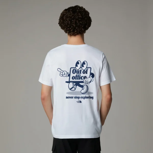 THE NORTH FACE - חולצת טי קצרה גברים CARTOON LOGO RELAXED – TA8C30FN4 – tnf-white – 1