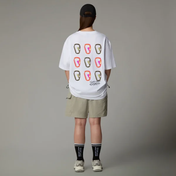 THE NORTH FACE - חולצת טי קצרה יוניסקס UNISEX NSE OVERSIZED – TA8C3TFN4 – tnf-white – 1