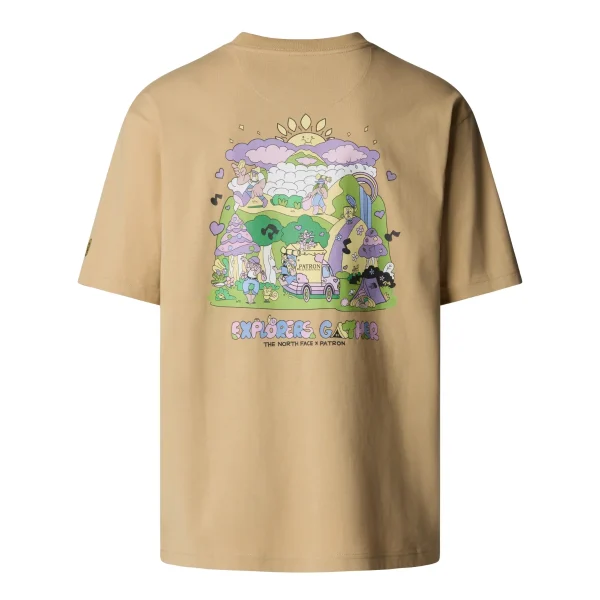 THE NORTH FACE - חולצת טי קצרה יוניסקס UNISEX MOUNTAIN CLEANUP OVERSIZED – TA8C4DLK5 – khaki-stone – 4