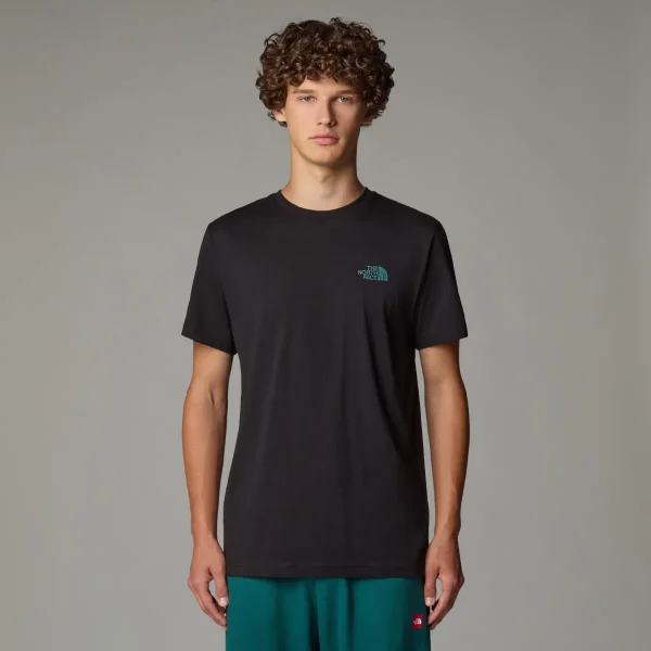 THE NORTH FACE - חולצת טי קצרה גברים NSE BOX – TA8C4U943 – tnf-black-deep-nori-trail-grid-print – 1