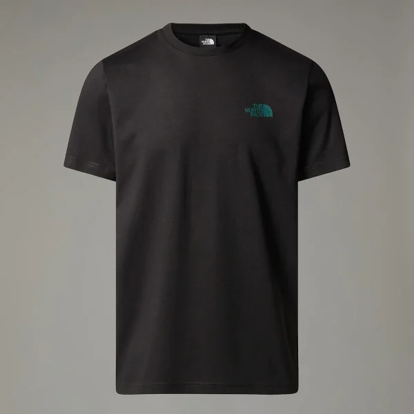THE NORTH FACE - חולצת טי קצרה גברים NSE BOX – TA8C4U943 – tnf-black-deep-nori-trail-grid-print – 3