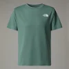 THE NORTH FACE - חולצת טי קצרה נוער TEENS' 24/7 – TA8DF2HCH – duck-green – 1
