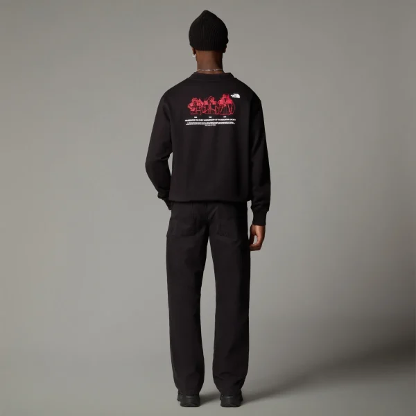 THE NORTH FACE - סווטשירט יוניסקס MOUNTAIN ANNIVERSARY RELAXED – TA8DN6JK3 – tnf-black – 2