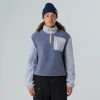 THE NORTH FACE - ג'קט פליס נשים YUMIORI 1/4 ZIP – TA8E89EUO – twilight-galaxy-blue-flax-mineral-salt – 1