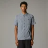 THE NORTH FACE - חולצה מכופתרת קצרה גברים HYPRESS – T0CD5Z0QV – summit-navy-plaid – 1