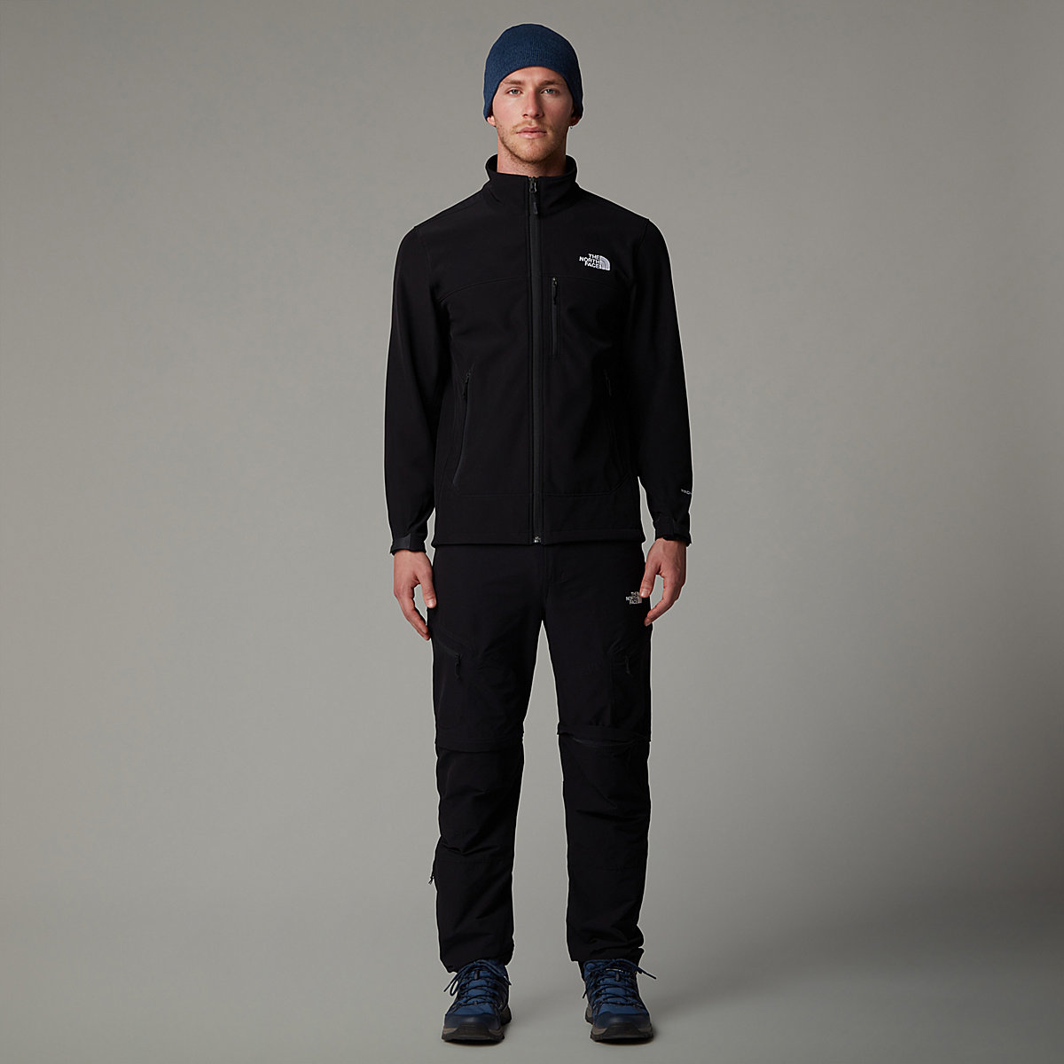 THE NORTH FACE - ג'קט סופטשל גברים APEX BIONIC – T0CMJ253R – tnf-black-tnf-white-npf – 1