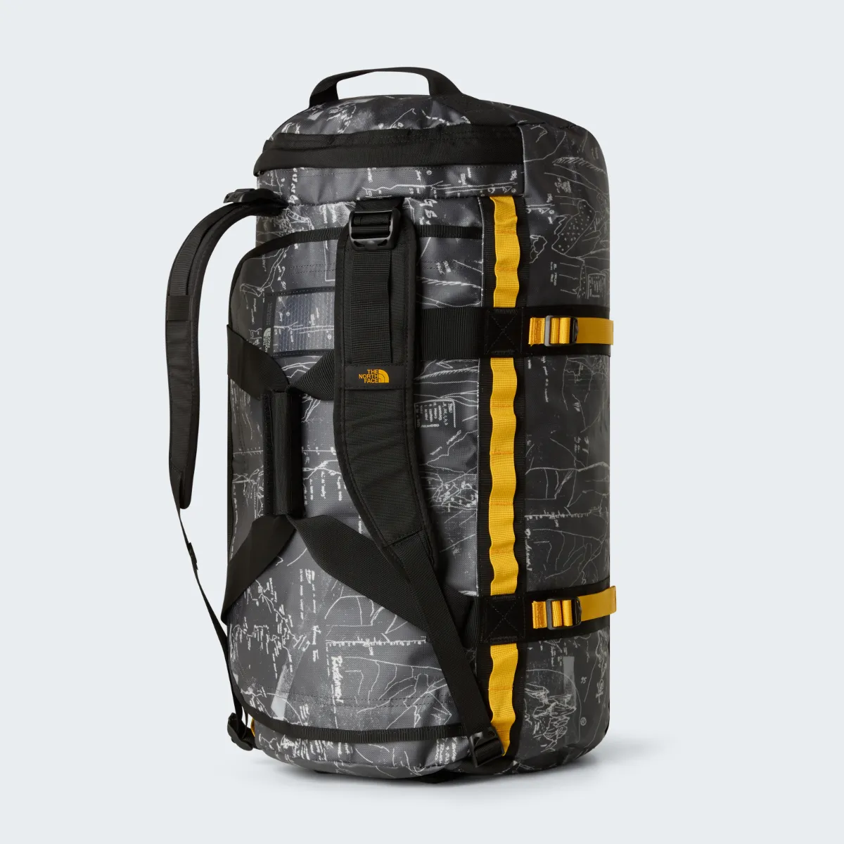 THE NORTH FACE - תיק נסיעות BASE CAMP DUFFEL - M – TA52SAMV3 – anthracite-grey-conrad-topos-print-summit-gold – 3