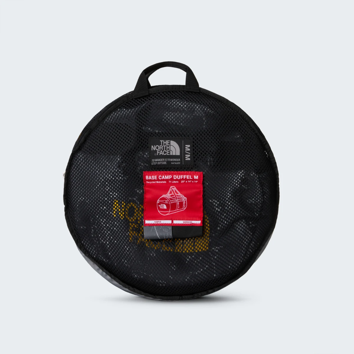 THE NORTH FACE - תיק נסיעות BASE CAMP DUFFEL - M – TA52SAMV3 – anthracite-grey-conrad-topos-print-summit-gold – 5