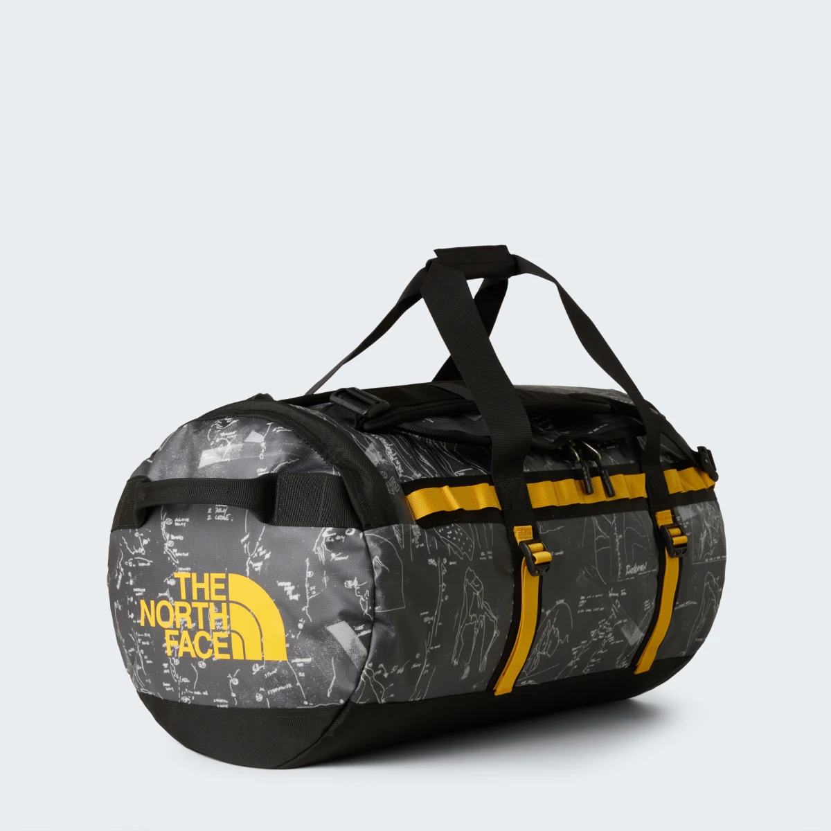 THE NORTH FACE - תיק נסיעות BASE CAMP DUFFEL - M – TA52SAMV3 – anthracite-grey-conrad-topos-print-summit-gold – 1