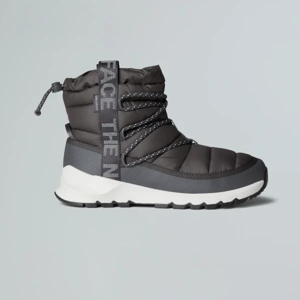 THE NORTH FACE - מגפוני חורף עמידים במים עם שרוכים נשים THERMOBALL – TA5LWDCIH – anthracite-grey-white-ash – 1