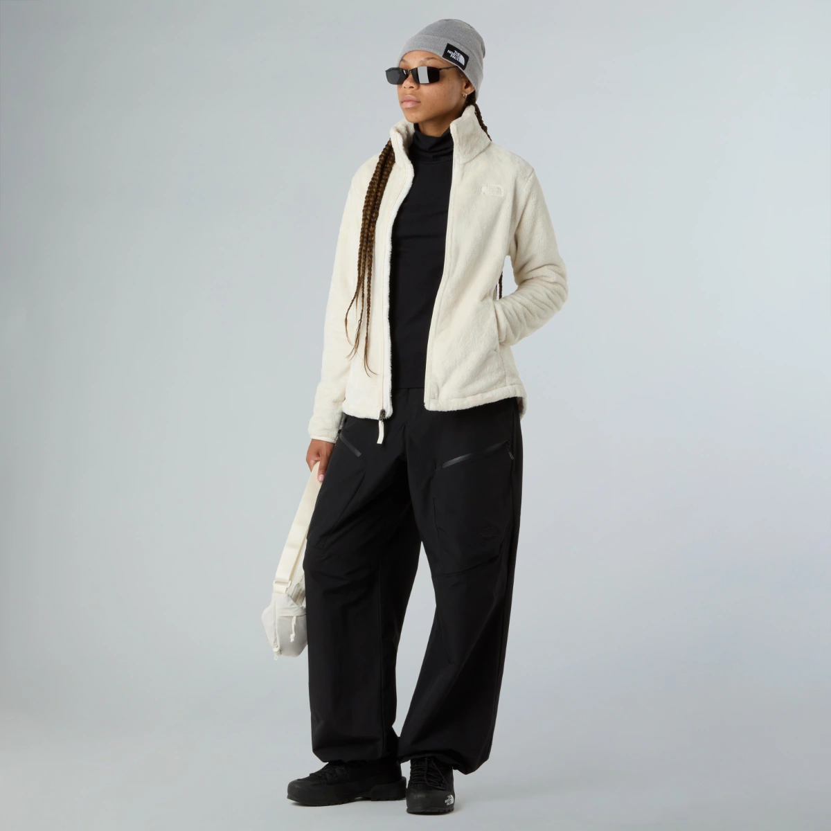 THE NORTH FACE - מעיל פליס נשים OSITO – TA7UQJQLI – white-dune – 1