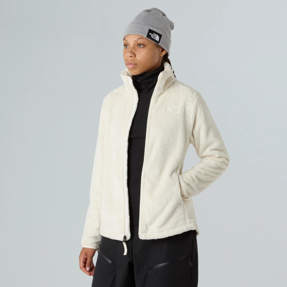 THE NORTH FACE - מעיל פליס נשים OSITO – TA7UQJQLI – white-dune – 3