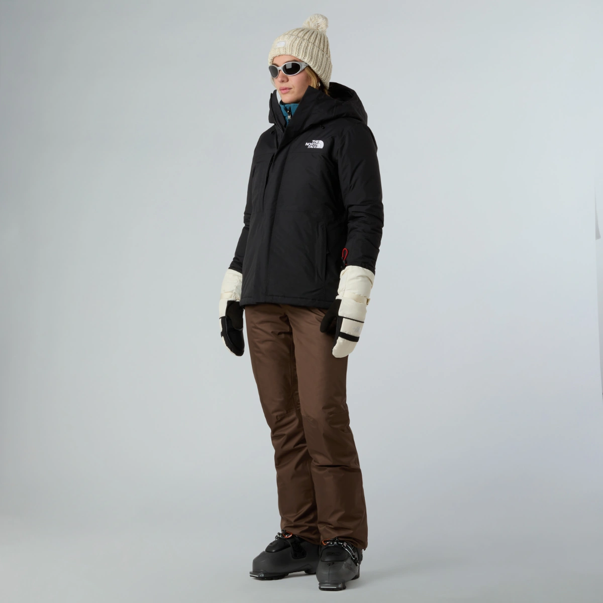 THE NORTH FACE - מכנסיים מבודדות נשים SALLY – TA7WYJ1OI – smokey-brown – 1