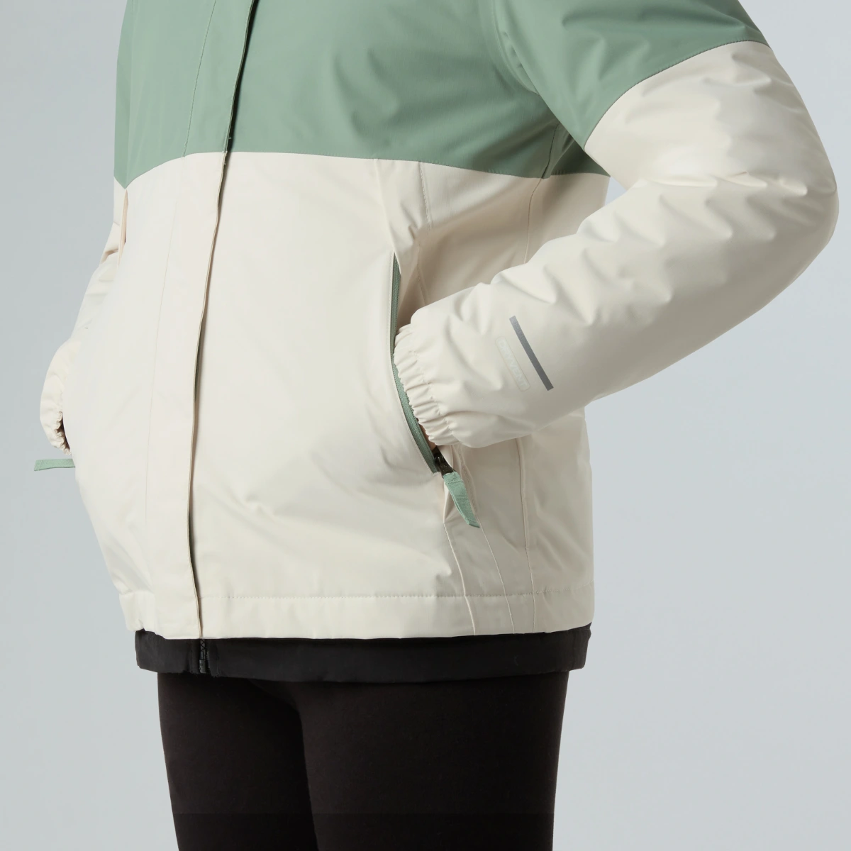 THE NORTH FACE - מעיל מחמם ועמיד במים לילדות WARM ANTORA – TA873RDI4 – slate-moss-white-dune – 5