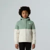 THE NORTH FACE - מעיל מחמם ועמיד במים לילדות WARM ANTORA – TA873RDI4 – slate-moss-white-dune – 1