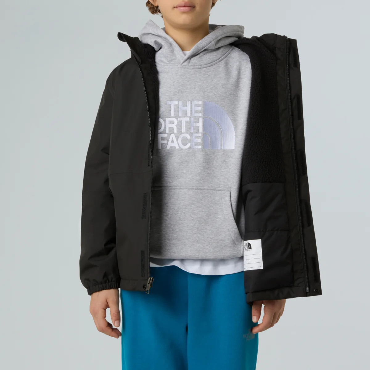 THE NORTH FACE - ג'קט מבודד ועמיד במים ילדים ANTORA – TA873SKX7 – tnf-black-tnf-black – 6