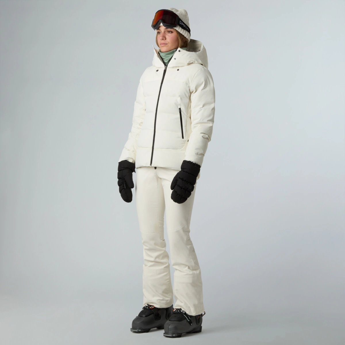 THE NORTH FACE - ג'קט פוך נשים CIRQUE – TA87WSGOL – white-dune-r – 1