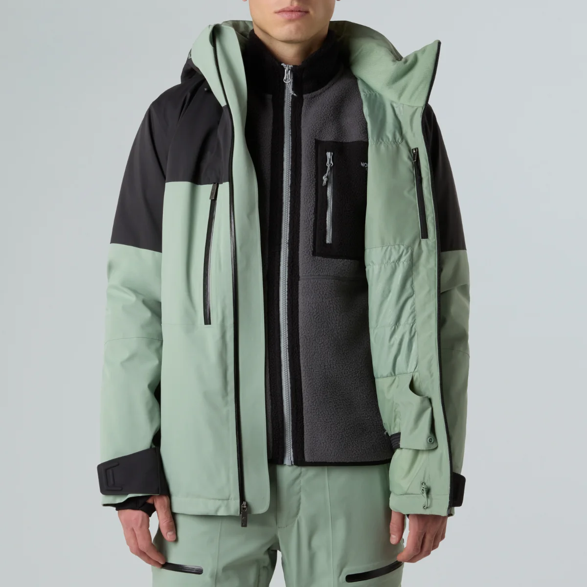 THE NORTH FACE - מעיל סקי וסנובורד גברים CHAKAL – TA87Y6D5N – slate-moss-tnf-black – 1