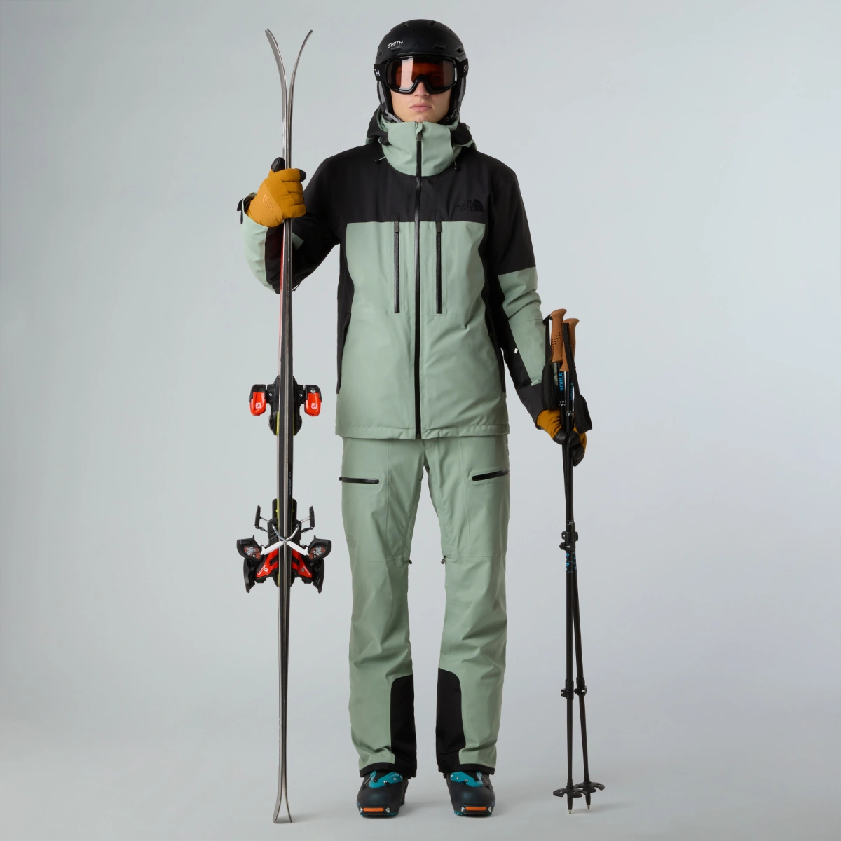 THE NORTH FACE - מעיל סקי וסנובורד גברים CHAKAL – TA87Y6D5N – slate-moss-tnf-black – 4