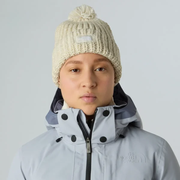 THE NORTH FACE - כובע גרב CHUNKY CABIN – TA887W86I – gardenia-white-gravel-khaki-stone-gardenia-white – 1