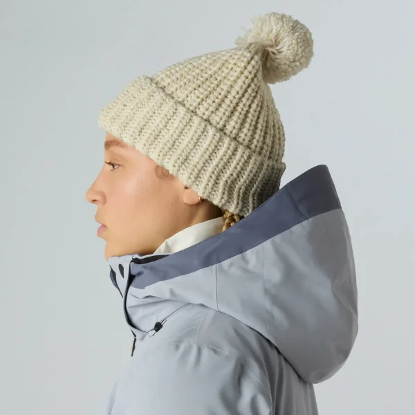 THE NORTH FACE - כובע גרב CHUNKY CABIN – TA887W86I – gardenia-white-gravel-khaki-stone-gardenia-white – 3