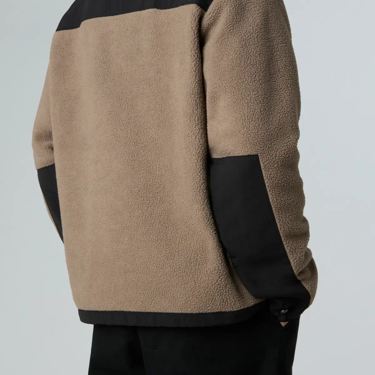 THE NORTH FACE - ג'קט פליס עם רוכסן מלא גברים RETRO DENALI – TA88XHDHL – mocha-brown-tnf-black – 7