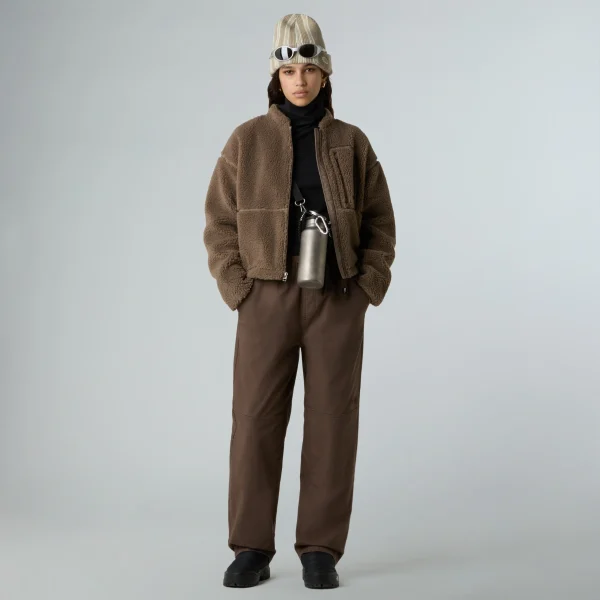 THE NORTH FACE - פליס נשים עבה עם רוכסן מלא EXTREME PILE – TA88ZBBOW – mocha-brown – 1