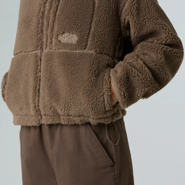 THE NORTH FACE - פליס נשים עבה עם רוכסן מלא EXTREME PILE – TA88ZBBOW – mocha-brown – 5