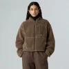 THE NORTH FACE - פליס נשים עבה עם רוכסן מלא EXTREME PILE – TA88ZBBOW – mocha-brown – 1