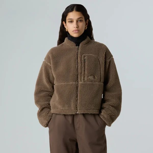 THE NORTH FACE - פליס נשים עבה עם רוכסן מלא EXTREME PILE – TA88ZBBOW – mocha-brown – 1
