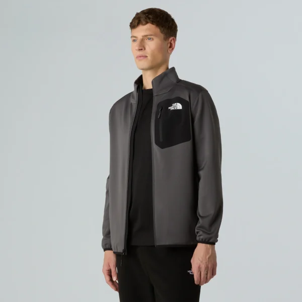 THE NORTH FACE - פליס גברים עם רוכסן מלא CREST – TA897CWUO – anthracite-grey-tnf-black – 3