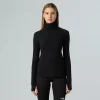 THE NORTH FACE - חולצת גולף עם שרוולים ארוכים ארוכה לנשים TURTLENECK – TA89C2JK3 – tnf-black – 1