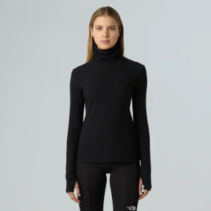 חולצת גולף עם שרוולים ארוכים ארוכה לנשים TURTLENECK
